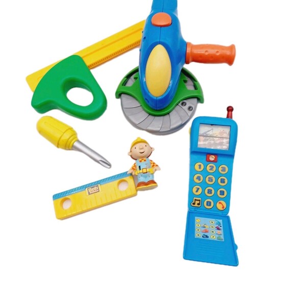 Hasbro Other - Bob The Builder Play Cell Phone And Toy Lot Working!